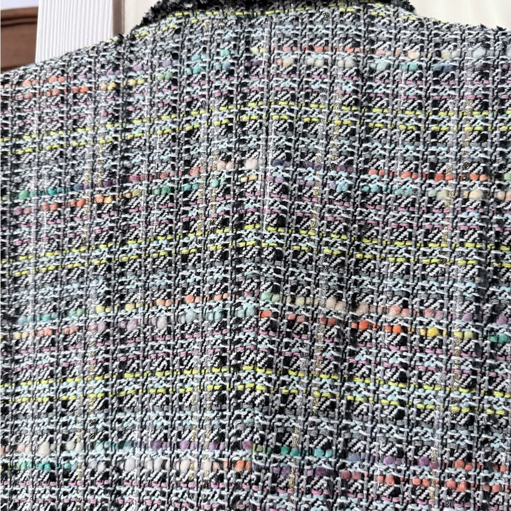 Generation love Eliza tweed double breasted blazer in "rainbow" size L - Picture 10 of 10